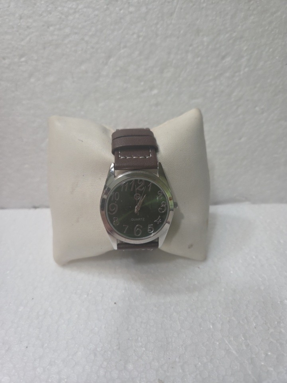 GOSSIP GREEN FACE Classic Brown BAND UNISEX Quartz Watch